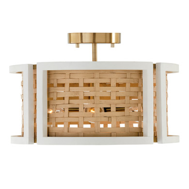 Semi-Flush Mts. Drum Shade by Capital Lighting ( 65 | 244341WM Lola ) 