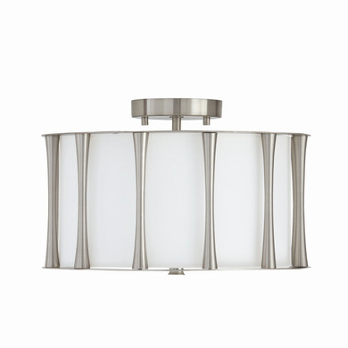 Semi-Flush Mts. Drum Shade by Capital Lighting ( 65 | 244631BN Bodie ) 