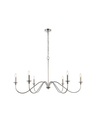 Large Chandeliers Candle by Elegant Lighting ( 173 | LD5056D48PN Rohan ) 