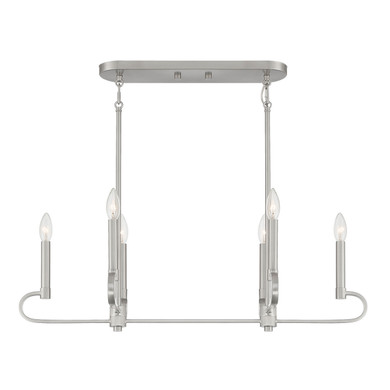 Linear/Island 4 Light + by Designers Fountain ( 43 | D269C-IS-BN Summit ) 