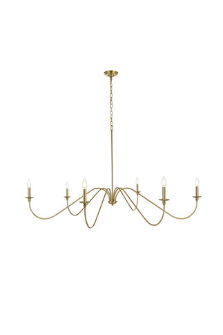 Large Chandeliers Candle by Elegant Lighting ( 173 | LD5056D60SG Rohan ) 