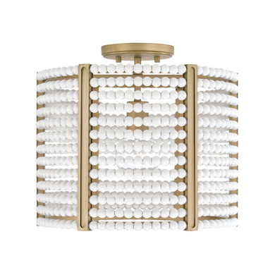 Semi-Flush Mts. Drum Shade by Capital Lighting ( 65 | 247111AP Brynn ) 