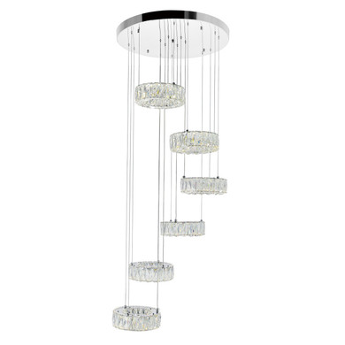 Large Chandeliers Glass Shade by CWI Lighting ( 401 | 1044P24-601-R-6C Madeline ) 