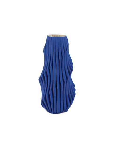Home Accents Vases/Urns by Currey and Company ( 142 | 1200-0892 Blue Pleat Collection ) 