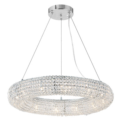Mid. Chandeliers Glass Down by CWI Lighting ( 401 | 1057P32-12-601 Veronique ) 