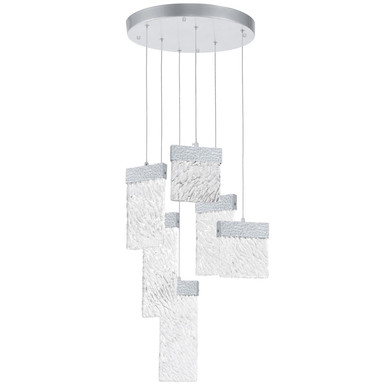 Pendants Multi-port/Cascade by CWI Lighting ( 401 | 1090P16-6-269 Carolina ) 