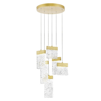 Pendants Multi-port/Cascade by CWI Lighting ( 401 | 1090P16-6-620 Carolina ) 