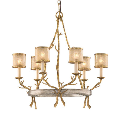 Mid. Chandeliers Glass Up by Corbett Lighting ( 68 | 66-06-VGL/SSL Parc Royale ) 