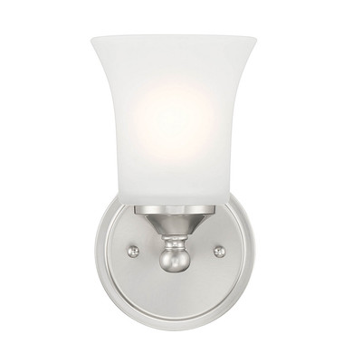Sconces Single Glass by Designers Fountain ( 43 | D278M-WS-BN Bronson ) 