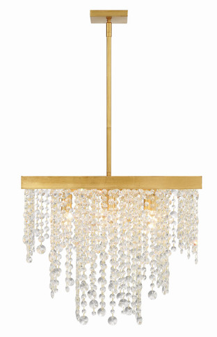 Mini Chandeliers Glass Shade by Crystorama ( 60 | WIN-618-GA-CL-MWP Winham ) 