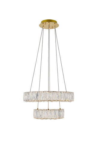 Mini Chandeliers Drum Shade by Elegant Lighting ( 173 | 3503G18G Monroe ) 