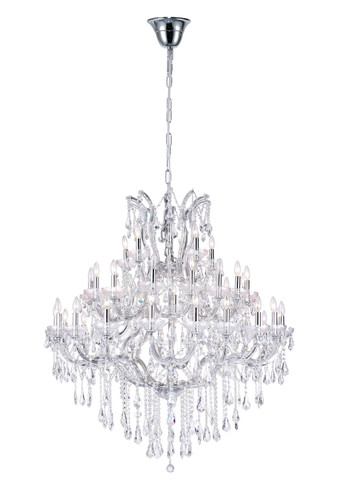 Large Chandeliers Candle by CWI Lighting ( 401 | 8318P50C-41 (Clear)-B Maria Theresa ) 