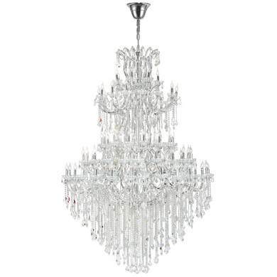 Large Chandeliers Candle by CWI Lighting ( 401 | 8318P70C-84 (Clear)-A Maria Theresa ) 