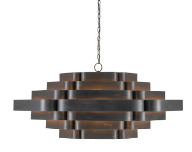 Large Chandeliers Drum Shade by Currey and Company ( 142 | 9000-0775 Bailey Black Chandelier ) 
