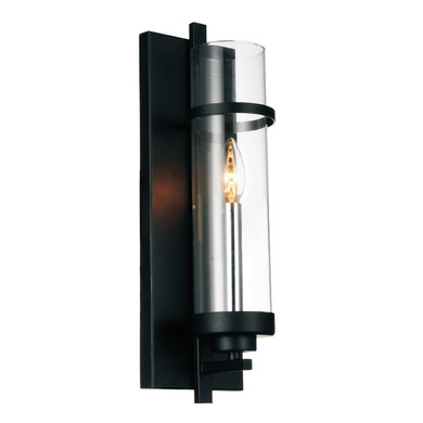 Sconces Single Glass by CWI Lighting ( 401 | 9827W5-1-101 Sierra ) 
