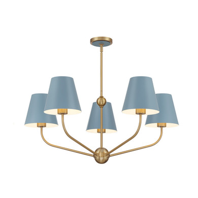 Mid. Chandeliers Candle by Crystorama ( 60 | XAV-B9315-VG-BL Xavier ) 