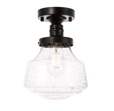 Flush Mounts Glass Down by Elegant Lighting ( 173 | LD6246BK Lyle ) 