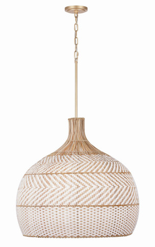 Pendants Fabric Shade by Crystorama ( 60 | ZAN-9006-SG Zanzibar ) 