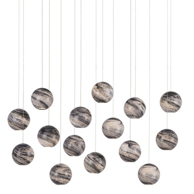 Linear/Island 4 Light + by Currey and Company ( 142 | 9000-1009 Palatino Collection ) 