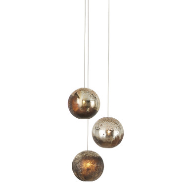 Mini Pendants 3 Light Cluster by Currey and Company ( 142 | 9000-1013 Pathos Collection ) 