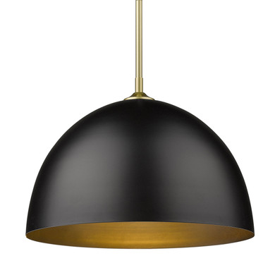 Pendants Metal Shade by Golden ( 62 | 6956-L OG-BLK Zoey ) 