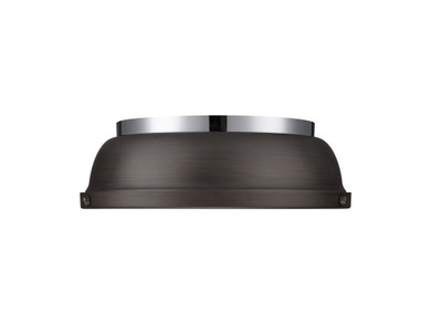 Flush Mounts Metal Shade by Golden ( 62 | 3602-14 CH-RBZ Duncan ) 