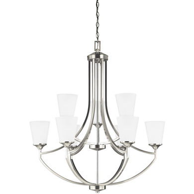 Mid. Chandeliers Glass Up by Generation Lighting ( 1 | 3124509EN3-962 Hanford ) 