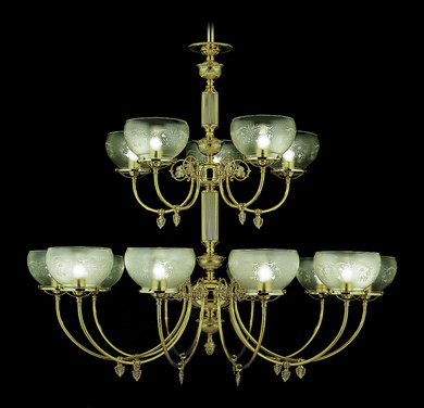Large Chandeliers Glass Shade by Framburg ( 8 | 7515 PB Chancery ) 