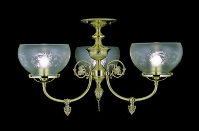 Semi-Flush Mts. Bowl Style by Framburg ( 8 | 7523 PB Chancery ) 