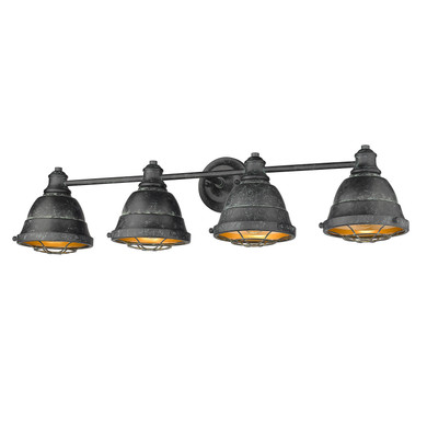 Bathroom Fixtures Four Lights by Golden ( 62 | 7312-BA4 BP Bartlett ) 
