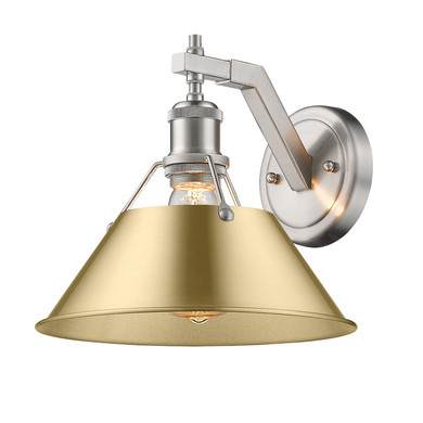 Sconces Metal by Golden ( 62 | 3306-1W PW-BCB Orwell ) 