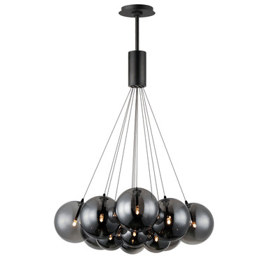 Mid. Chandeliers Multi-Port/Cascade by ET2 ( 86 | E25089-142BK Burst ) 