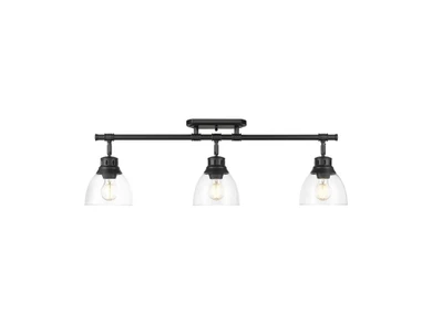 Semi-Flush Mts. Directional by Golden ( 62 | 3602-3SF BLK-CLR Duncan ) 
