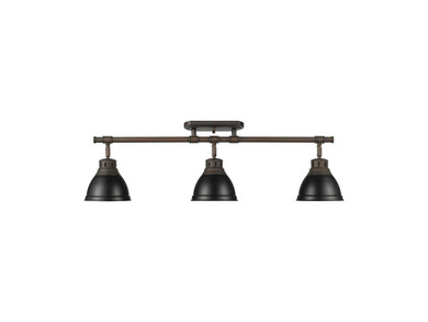 Semi-Flush Mts. Directional by Golden ( 62 | 3602-3SF RBZ-BLK Duncan ) 