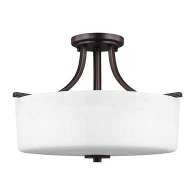 Semi-Flush Mts. Bowl Style by Generation Lighting ( 1 | 7728803-710 Canfield ) 