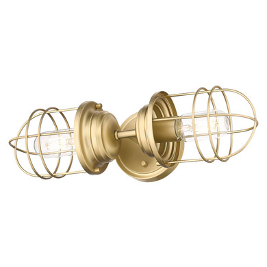 Sconces Directional/Cylinder by Golden ( 62 | 9808-2W BCB Seaport ) 