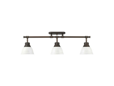 Semi-Flush Mts. Directional by Golden ( 62 | 3602-3SF RBZ-WHT Duncan ) 