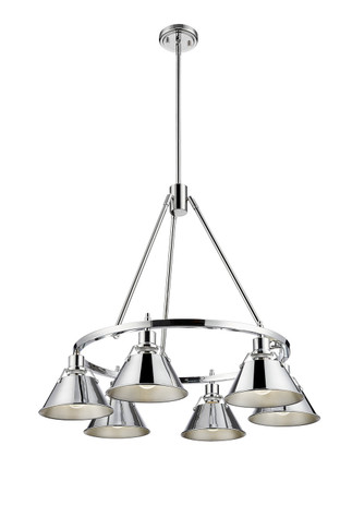 Mid. Chandeliers Metal Shade by Golden ( 62 | 3306-6 CH-CH Orwell ) 