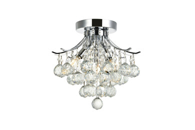 Semi-Flush Mts. Drum Shade by Elegant Lighting ( 173 | V8000F12C/RC Toureg ) 