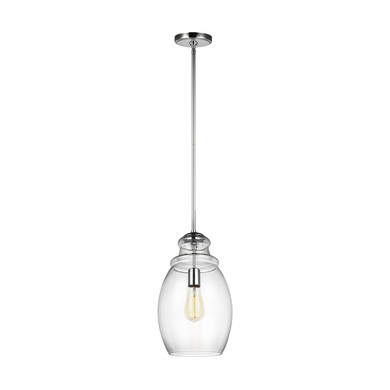 Mini Pendants Glass Down by Generation Lighting ( 1 | P1484CH Marino ) 