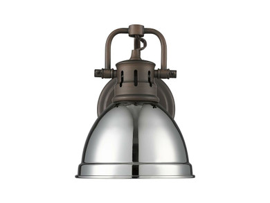 Sconces Metal by Golden ( 62 | 3602-BA1 RBZ-CH Duncan ) 
