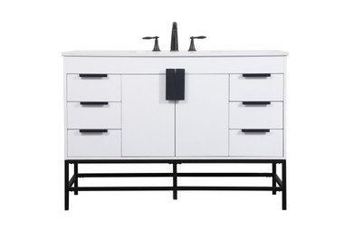 Plumbing Bath Chests/Vanities by Elegant Lighting ( 173 | VF488W48MWH Eugene ) 