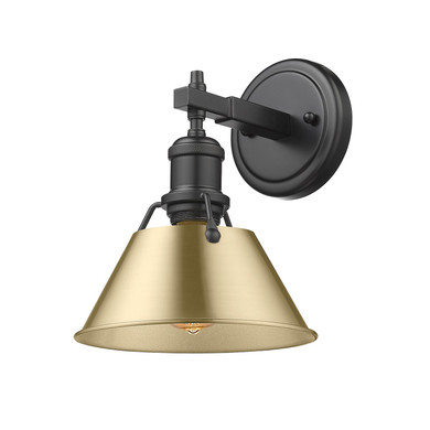 Sconces Metal by Golden ( 62 | 3306-BA1 BLK-BCB Orwell ) 