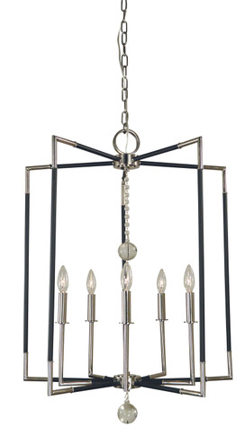 Mid. Chandeliers Candle by Framburg ( 8 | 5042 PN/MBLACK Felicity ) 