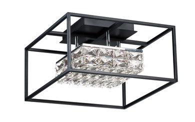 Flush Mounts Cage Style by ET2 ( 86 | E23300-20BK Zephyr ) 