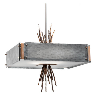 Pendants Drum Shade by Hammerton Studio ( 404 | CHB0032-0D-BS-BG-001-E2 Ironwood ) 