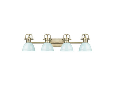 Bathroom Fixtures Four Lights by Golden ( 62 | 3602-BA4 AB-SF Duncan ) 