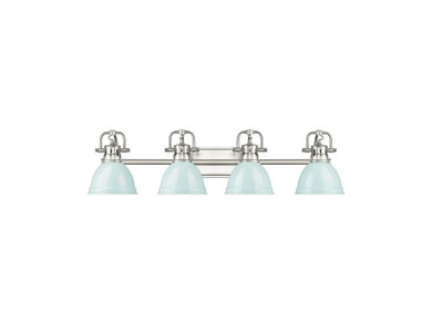 Bathroom Fixtures Four Lights by Golden ( 62 | 3602-BA4 PW-SF Duncan ) 