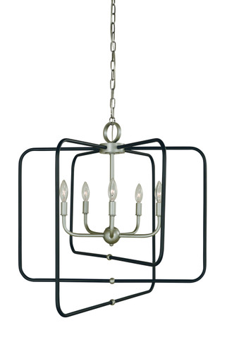 Mid. Chandeliers Candle by Framburg ( 8 | 5425 SP/MBLACK Montrose ) 