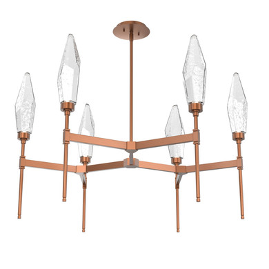 Mid. Chandeliers Glass Up by Hammerton Studio ( 404 | CHB0050-37-BB-CC-001-L1 Rock Crystal ) 